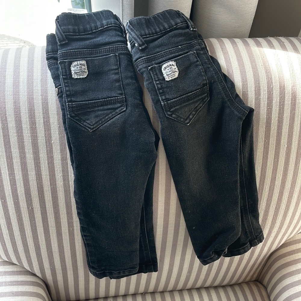 Black western 24M twin jeans